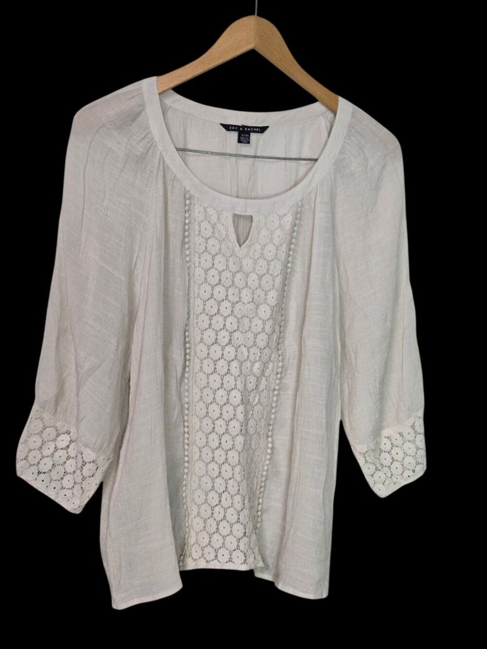 Women's Zac & Rachel Boho Blouse Flowy Hippy Top